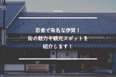 忍者で有名な伊賀！街の魅力や観光スポットを紹介します！